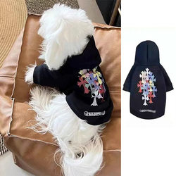 Cats Dog Pet Clothes Fall and winter Small Size Dogs Schanery Fa Doubi Bear Chihuahua Muppet Hooded Sweatshirt