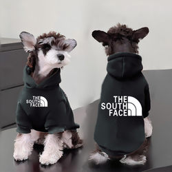 Cat and Dog Pet Clothes, Autumn and Winter Warm Trendy Brand Schnauzer Chihuahua Teddy Bichon Small and Medium-Sized Dog Sweatshirt