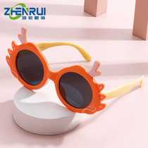 New TR90 sunglasses childrens cartoon sunshade glasses baby polarized sunglasses Xiaolongren glasses in stock