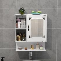 Wall-mounted mirror cabinet bathroom storage cabinet storage storage locker bathroom toilet washstand cabinet wall hanging