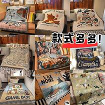 American sofa blanket nap cover outdoor camping blanket camping blanket tent decoration carpet trunk blanket tapestry