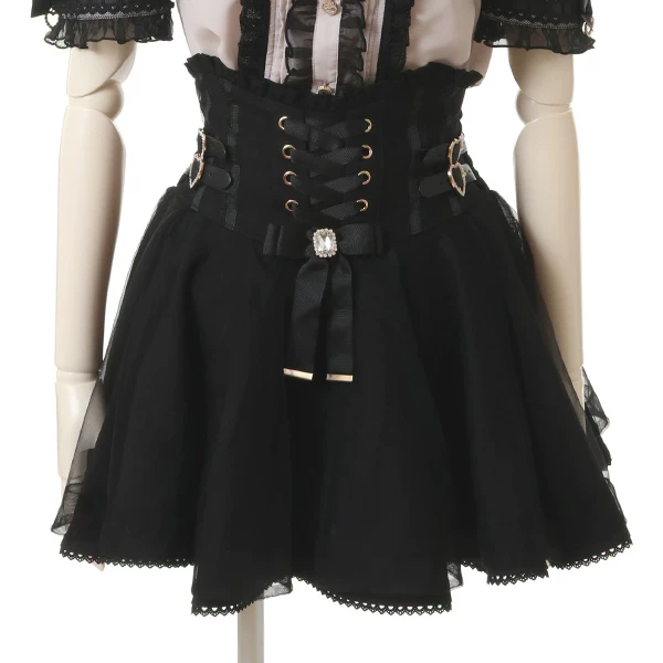 Только юбки [Pink Domestic Ready Stock] Xiaozhu Ridai lizlisa двусторонняя кожаная пряжка юбка