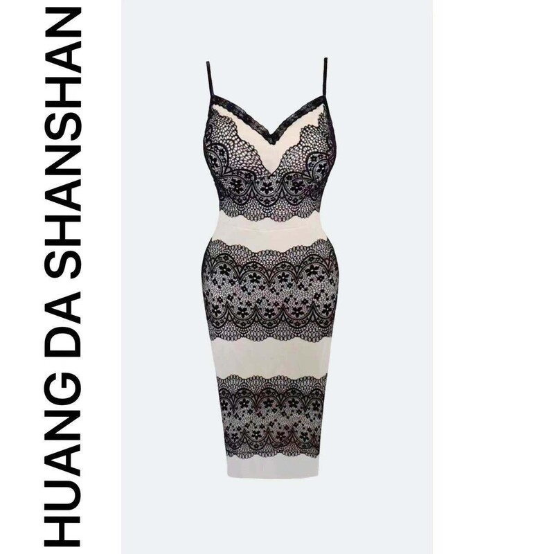 【Hdss】(Old-Fashioned Heroine) Summer Hot-Selling Sexy and Feminine Lace Dress Zzx12800