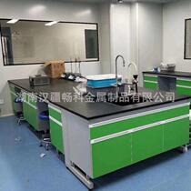 Laboratory workbench all-steel central table all-wood side table steel wood physics operation test table ventilation cabinet manufacturer