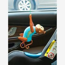 Car coaxing artifact climbing rope little monkey toy baby bedside rattle bed bell baby car soothing toy