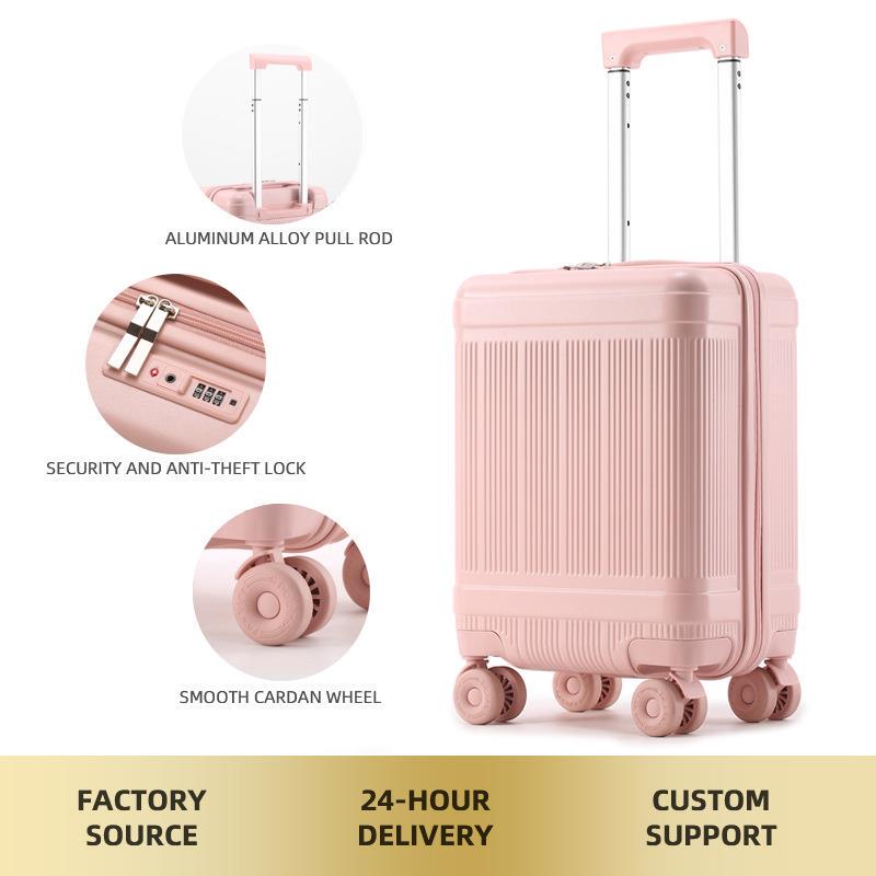 Luggage Can Be Taken on Board the Plane by Spring Airlines 16inch Wheeled Suitcase 18inch Travel Suitcase with Detachable Wheels Boarding Suitcase with Combination Lock