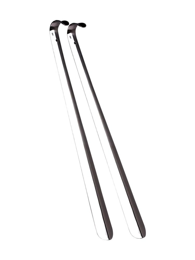 Stainless Steel Shoehorn, Extra-Long Shoehorn for Home Use, Long-Handled Shoe Lifter, Shoe Helper for Lazy People to Wear Shoes