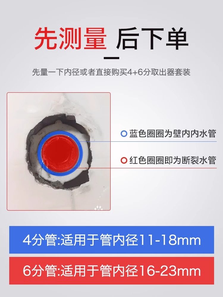 Faucet Broken Thread Extractor, Quarter-Inch Screw Broken Water Pipe Double-Ended Reverse Thread Extractor, Broken Thread Tap, Six-Point Thread Extractor