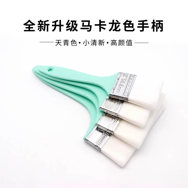 Latex Paint Brush, Water-Based Silk Brush, Water-Based Wool Brush, Plastic Handle Brush, Soft Bristle Brush, Baking Wall Brush, 4inch Paint Brush, Non-Marking Brush