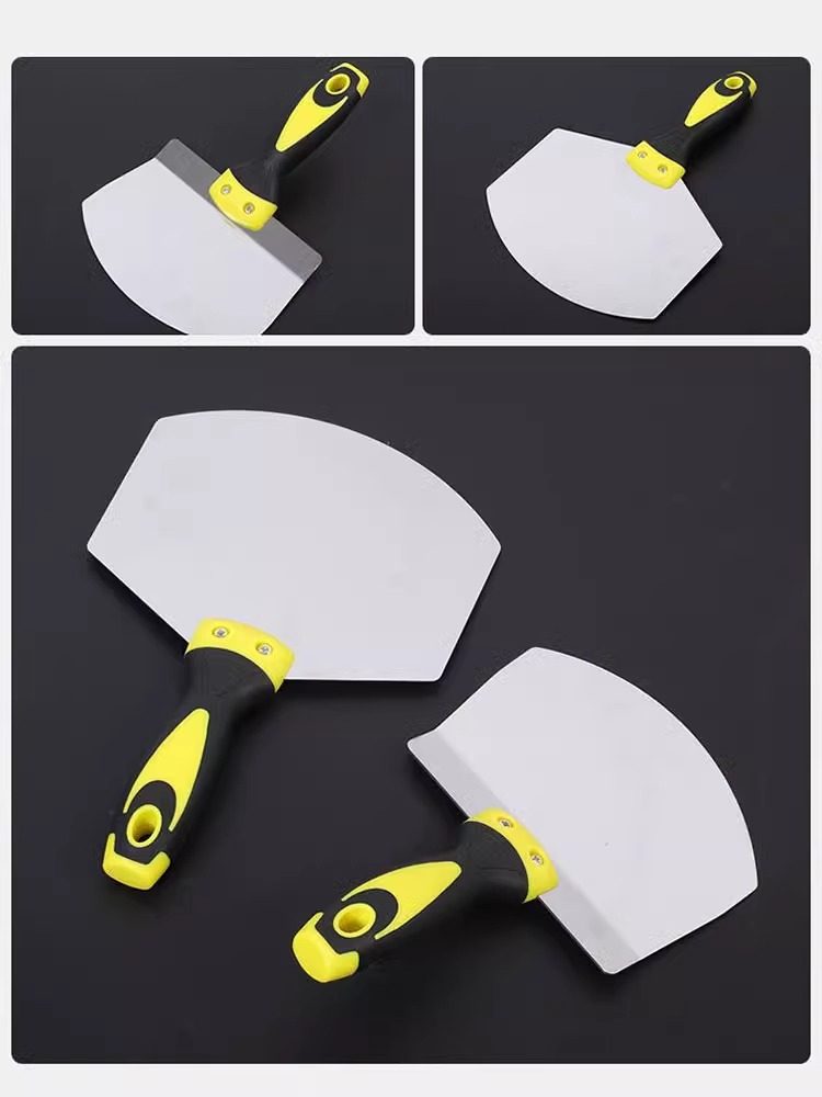 Stainless Steel Ash Shovel, Curved Shovel, Fan-Shaped Ash Tray, Thickened Loader, Putty Tool, Plastering and Scraping Putty