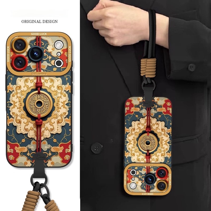 French Lulu Goya Retro Mountain Spirit Pattern Phone Case Suitable for Apple iPhone 17 Pro Max, 16 Plus, New 17 Air, Super Popular for Women, 15 Pro Max Full Coverage, 14 Pro Light Chinese Style, 13 Soft