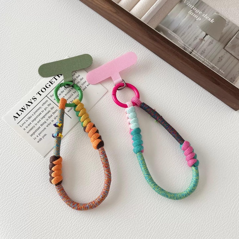 French Lulu Goya Ethnic Style Cotton Color-Blocked Mobile Phone Lanyard Hand-Woven Fabric Wristband Wrist Strap French Lulu Goya Ethnic Style Cotton Color-Blocked Mobile Phone Lanyard Hand-Woven Fabric Wristband Wrist Strap