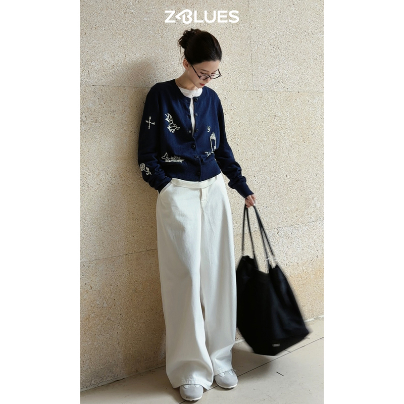 In-Stock Z.Blues [High-End Denim] Imported L-Brand Turkish Washed Denim Jeans Spring/Summer Straight Pants