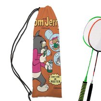 New Tom and Jerry cartoon badminton racket bag sports and leisure drawstring storage bag
