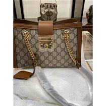 (Deposit) Classic Popular] (99 New) Womens Bag Padlock Old Flower Tote Bag Lock Single Shoulder Diagonal