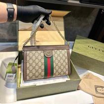 (Deposit) Classic Popular] Counter Ophidia Series Small Womens Shoulder Bag Chain Bag Clip Bag