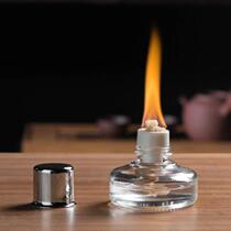 Glass alcohol lamp tea stove tea set white peat stove alcohol stove tea warmer tea ceremony heating insulation coffee trumpet