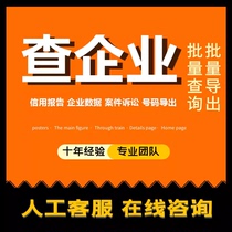 Enterprise Chacha member Tianyancha VIP can export 1-day monthly and weekly cards to use corporate information for batch query