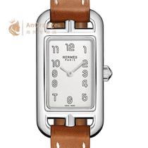 (Loluo Luxury) 2022 New Women’s White Silver Dial Watch Business Versatile Brown Small Watch