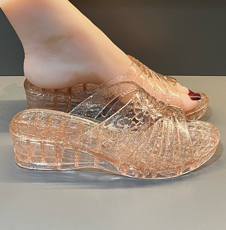 Fashionable and Shiny Series of Crystal Shoes for Women, Stylish High-Heeled Platform Shoes, Elegant, Ultra-Soft, Comfortable, Non-Slip, Height-Increasing, Waterproof Platform