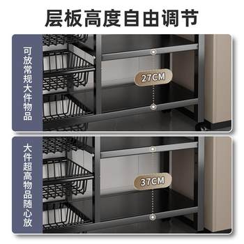 Kitchen multi-function storage rack floor-standing multi-layer storage rack vegetable basket microwave oven rack storage rack