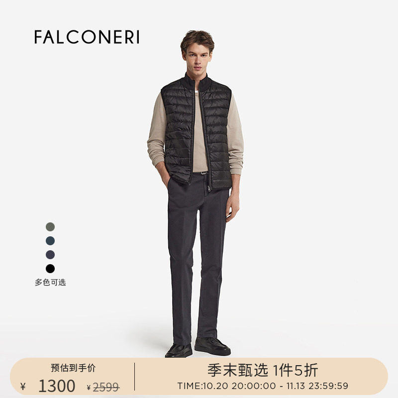 [End of Season Selection] Falconeri Men's Daily Commuting Reversible down Vest Jacket Ucc105G