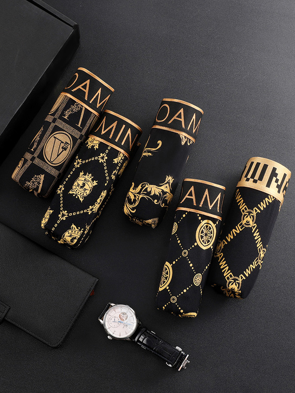 High-End Men's Underwear 2025 New Model Magnetic Antibacterial Moisture-Proof Boxer Shorts Large Size Soft Boxer Briefs Gift Box