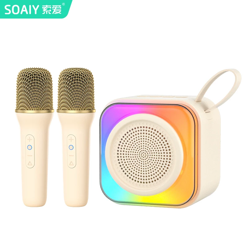 ИК-микрофон SOAIY SK22 со встроенным микрофоном для пения караоке Bluetooth караоке-аппарат детский семейный KTV