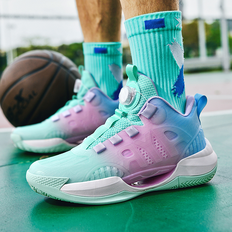 Kt8 Basketball Shoes Men's Mesh Luminous Cushioning Professional Cement Court Shoes Women's Thompson High-Rebound Sports Shoes Kt8 Basketball Shoes Men's Mesh Luminous Cushioning Professional Cement Court Shoes Women's Thompson High-Rebound Sports Shoes