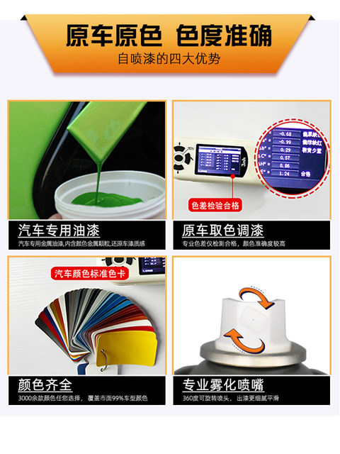 Pearl white car special self-painting car paint mark removal and repair hand-operated self-spraying car paint touch-up artifact white touch-up pen