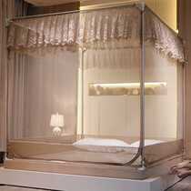 OF9Du type mosquito net childrens anti-fall sheet yurt three-door zipper back-to-bottom baby anti-fall bed bracket