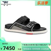 A1 (Ingot Gold) Mens New Black Rubber Flat Daily Sandals