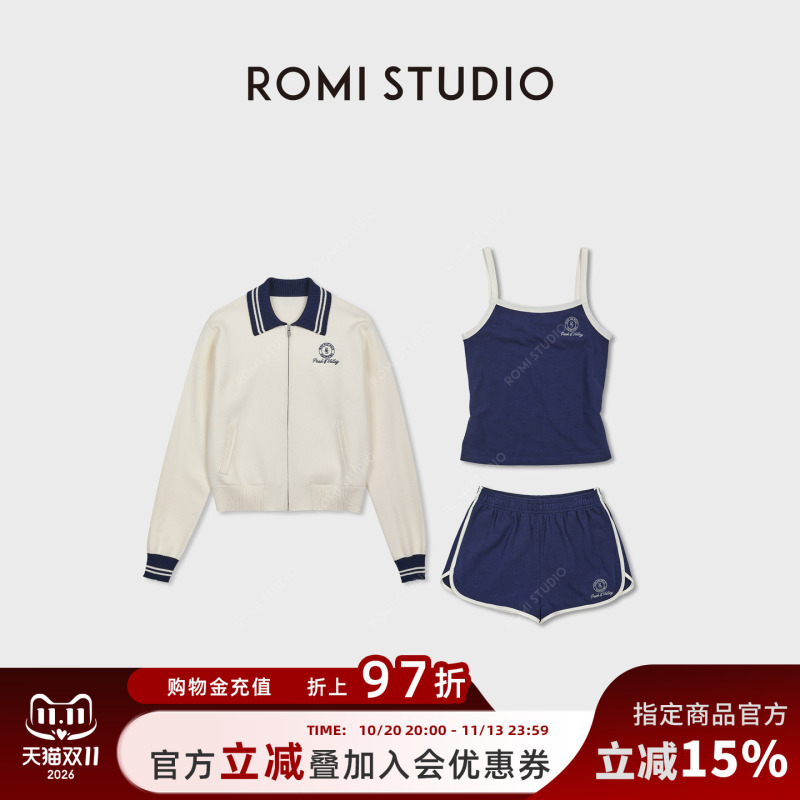 Romi Studio “Tennis Series” High-Density Knitted High-Elastic Soft Sports Suit Rwdsw61835