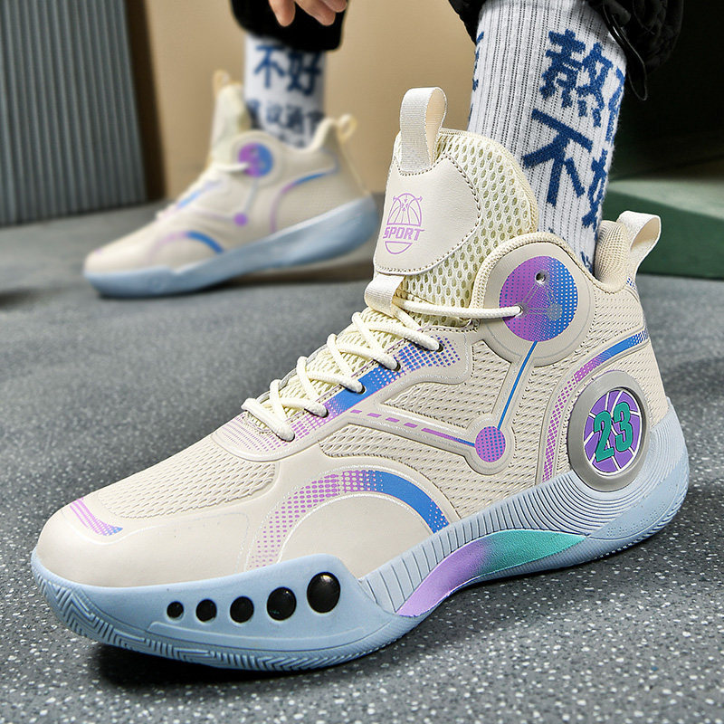 Genuine Brand High-End Phantom 3 Basketball Shoes for Men, High-Top Youth Professional Practical Student Sneakers, Children's Sports Shoes for Women