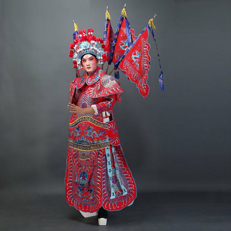 穿越时空的荣耀:京剧武生大靠戏曲服装,演绎千年传奇!-其他民族服装-淘宝好物网