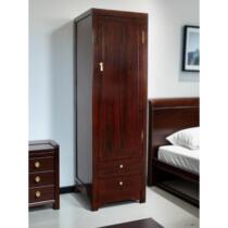 Camphor solid wood hanging wardrobe single door 60cm wide and narrow small apartment childrens bedside single cabinet storage cabinet bedroom