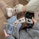 Autumn and winter thickened Kojima retro puppy socks