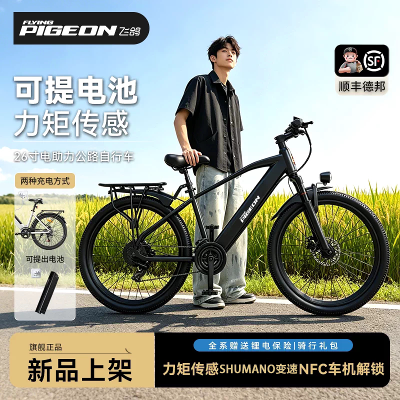 Feige New Electric-Assisted Mountain Bike for Men, Model G63, Electric Power Lithium Torque Intelligent Assist Bike