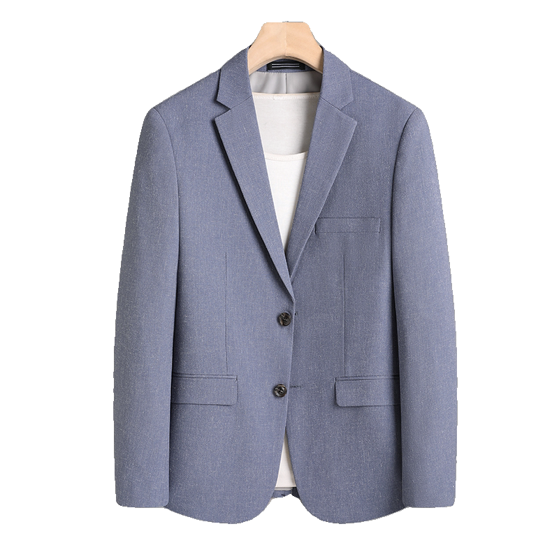 Men's Suit, Light Luxury and High-End Casual Single-Piece Spring and Autumn New Thin Linen Suit, Korean Style Jacket