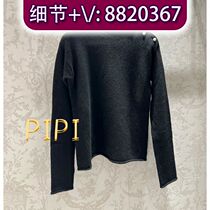 (Deposit) Black genuine leather embroidered storage bag bitter chain bag 9552