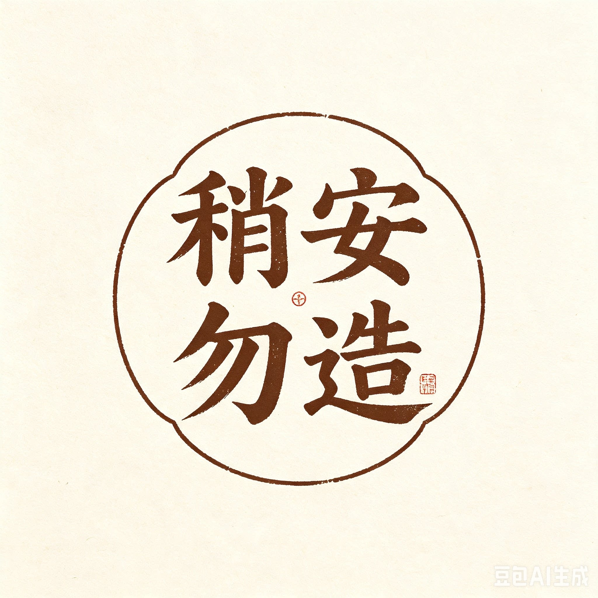 稍安勿造手作店的LOGO