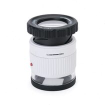 Chuda purple light led magnifying glass focusing cloth mirror identification stamp 30 times handheld cylinder scale measurement textile