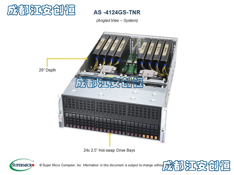 Chengdu Micro A Server 4124GS-TNR AMD EPYC 7002 8 Zhang GPU Cards 32DIMM