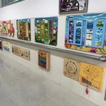 Preschool education corridor game operation board wall toys kindergarten educational teaching aids technology wall indoor power generation board