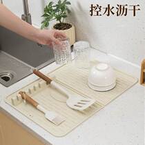 Kitchen spatula rack drain countertop stand pot and bowl drain rack put spoon cooking spatula countertop drain