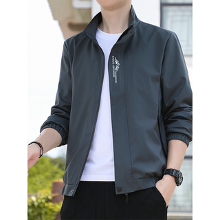 Men's spring and autumn thin stand collar casual jacket