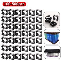 100-500pcs 18650 Lithium Battery Holder Hard Shell Anti Vibr