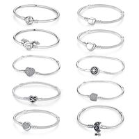 Original 925 Sterling Silver Bracelet For Women Charms Beads
