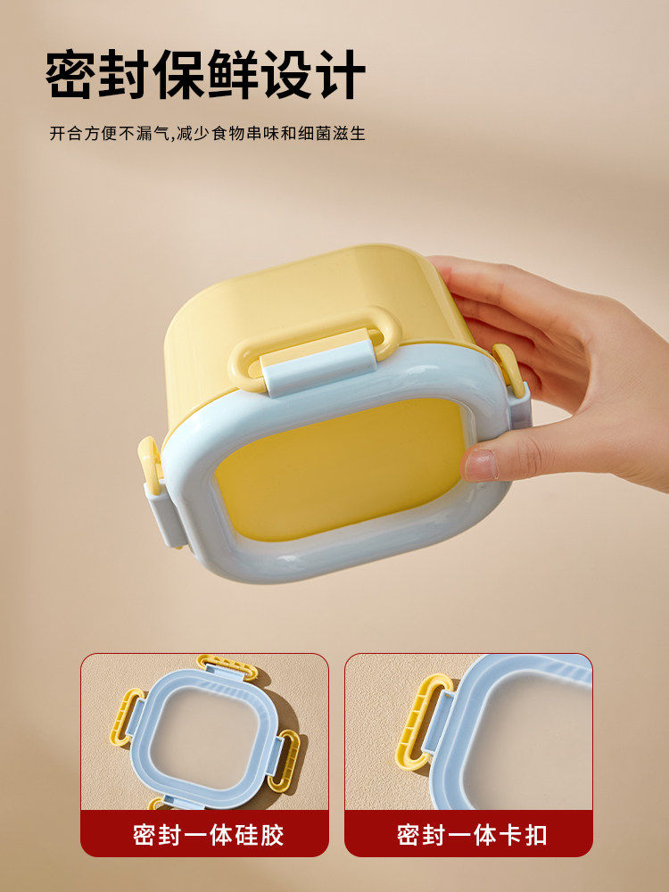 Expandable Fresh-Keeping Box Refrigerator Storage Box Food-Grade with Lid Stackable Lightweight Vegetable Take-Out Box Large Capacity