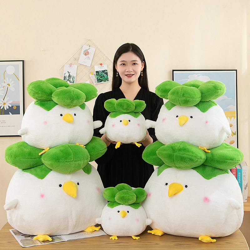 蒜鸟大号算了鸟武汉蒜鸟超大号文创和平公仔菜鸡玩偶毛绒玩具抱枕